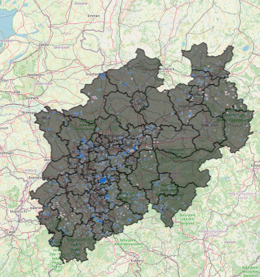 Visualisierung Potenzialgebiete NRW